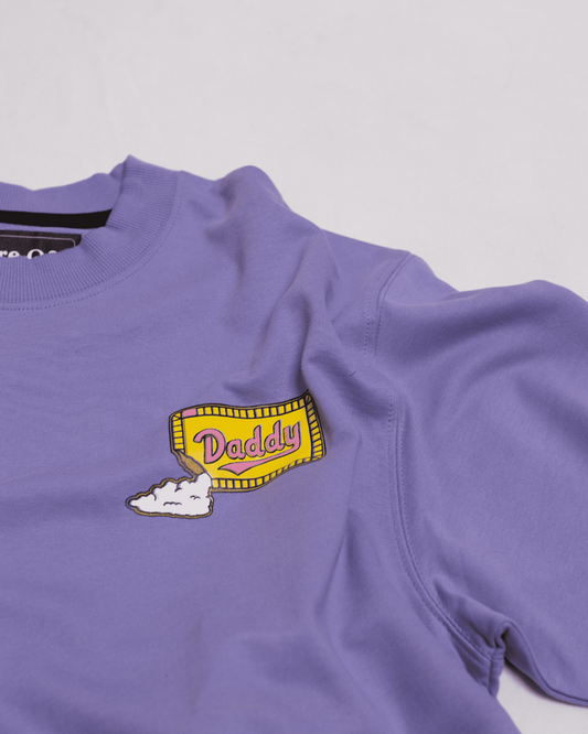 Ore Ofe Lavender T-shirt front view with a text” Daddy”