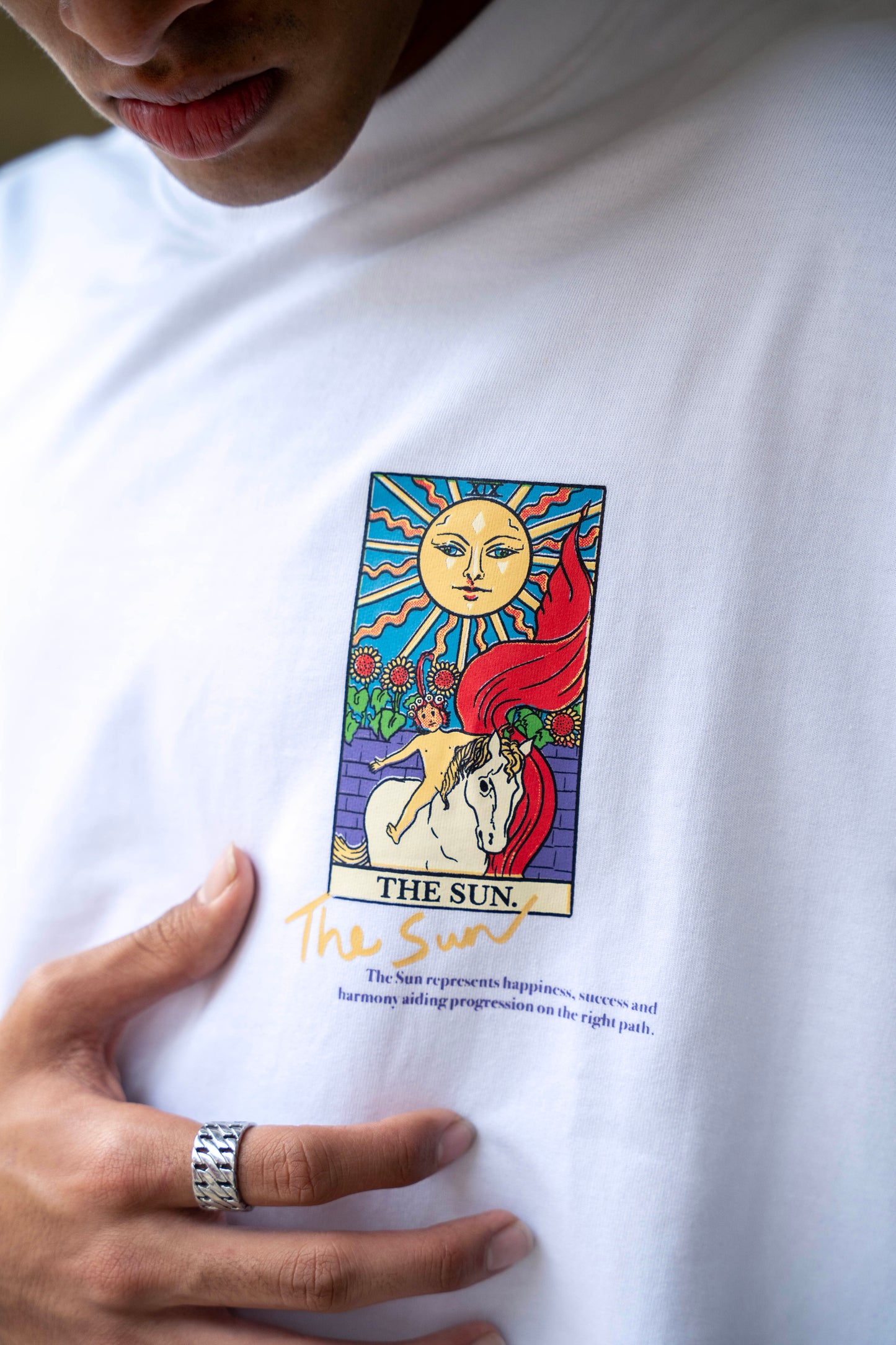 Tarot Cards Oversized T-shirt focussed tee